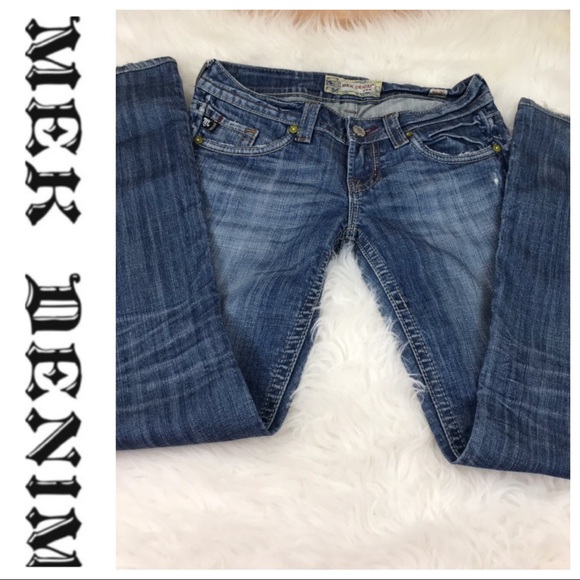 💕SALE💕 MEK Malibu Premium Distressed Denim Jeans - Picture 5 of 8